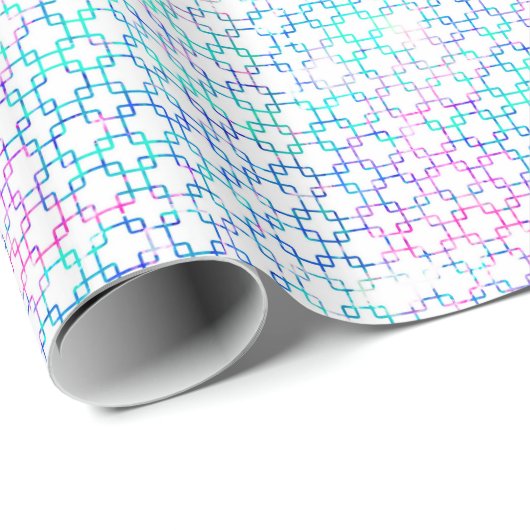 Pink und Blue Graphics Geschenkpapier (Rolleneckpunkt)