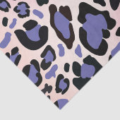 Pink und Blue Leopard Muster Seidenpapier (Detail)