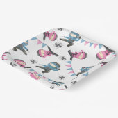 Pink und Blue Ninja Party Paper Teller (Gewinkelt)