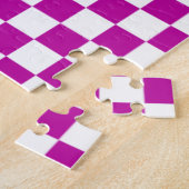 Pink und Blue Ombre Prüfmuster Puzzle (Seite)