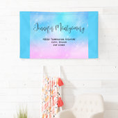 Pink und Blue Pastel Gradient Sky Adresse Banner (Insitu)