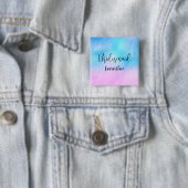 Pink und Blue Pastel Gradient Sky Bridesmaid Button (Beispiel)