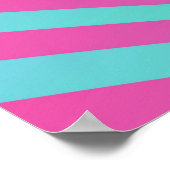 Pink und Blue Pentagon Spiral Poster (Ecke)