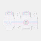 Pink und Blue Polka Dots Baby Dusche Geschenkschachtel (Ungefaltet)