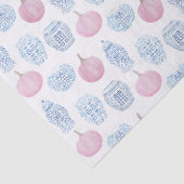 Pink und Blue Pumpkins und Ginger Jars Preppy Seidenpapier (Detail)