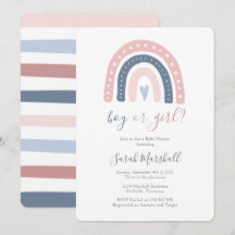 Pink und Blue Rainbow Boy oder Girl Baby Dusche