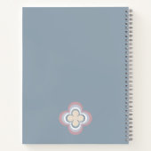 Pink und Blue Spiral Notebook Notizblock (Rückseite)