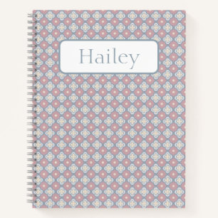 Pink und Blue Spiral Notebook Notizblock