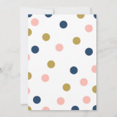 Pink und Blue Teddy Bear Baby Shower Gender Reveal Einladung (Rückseite)