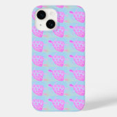 Pink und Blue Turtle Apple iPhone Case (Rückseite)