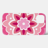 Pink und Blumenmuster Case-Mate iPhone Hülle (Rückseite (Horizontal))