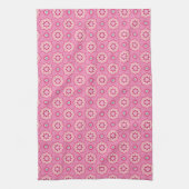 Pink und Blumenmuster Handtuch (Vertikal)