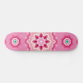 Pink und Blumenmuster Skateboard (Horizontal)
