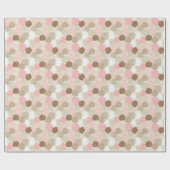 Pink und Braun-Mummmuster Geschenkpapier (Flach)