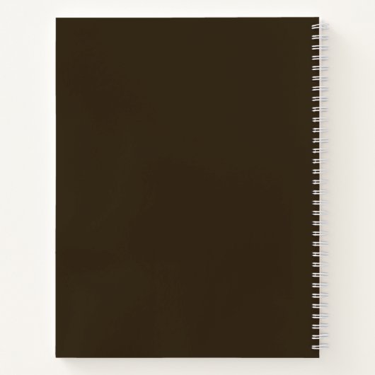 Pink und Brown Custom Journal, Writing Pad, Note Notizblock (Rückseite)