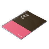Pink und Brown Custom Journal, Writing Pad, Notizblock (Linke Seite)