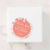 Pink und Brown Floral Herzlichen Dank Geschenkanhänger (Beispiel)