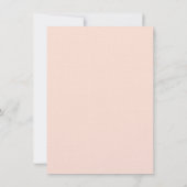 Pink und Brown Paisley Floral Einladung (Rückseite)