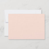 Pink und Brown Paisley und Floral RSVP Karte (Rückseite)