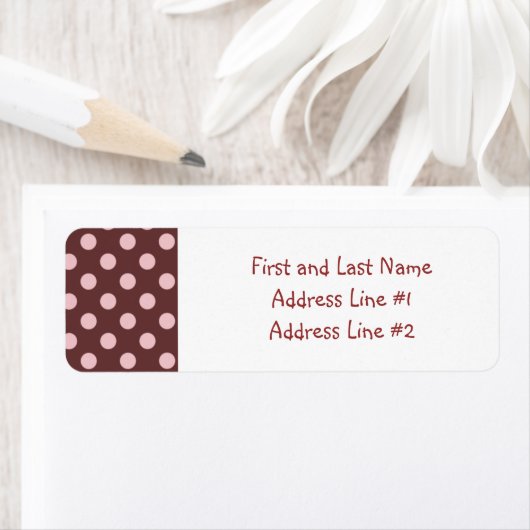 Pink und Brown Polka Dot (Insitu)