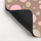 ~~Pink und Brown-Tupfen Mousepad (Ecke)