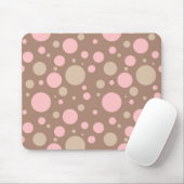 ~~Pink und Brown-Tupfen Mousepad (Mit Mouse)