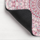 Pink und Burgund Blumenmuster Mandala Muster Mousepad (Ecke)