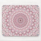 Pink und Burgund Blumenmuster Mandala Muster Mousepad (Vorne)