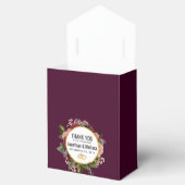 Pink und Burgund Florals Wedding Danke Geschenkschachtel (Geöffnet)