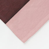 Pink und Burgund gestreift Fleecedecke (Ecke)