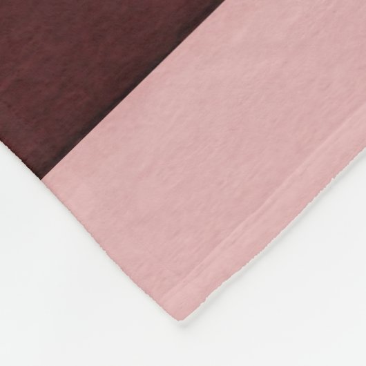 Pink und Burgund gestreift Fleecedecke (Ecke)