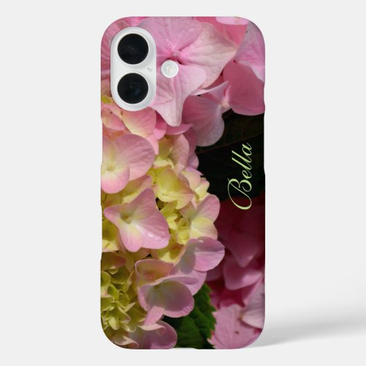 Pink und Cream Hydrangeas Case-Mate iPhone Hülle (Rückseite)