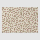 Pink und Creme Leopard Seidenpapier (Vorderseite)
