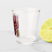 Pink und Creme Schnapsglas (Rechts)