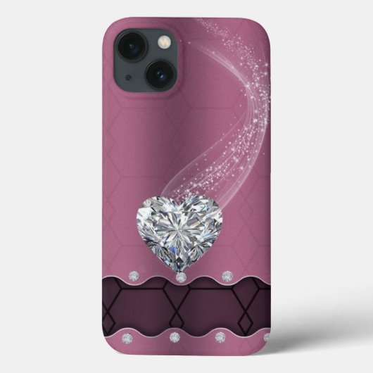 Pink und Diamond Case-Mate iPhone Hülle (Rückseite)