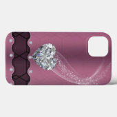 Pink und Diamond Case-Mate iPhone Hülle (Rückseite (Horizontal))