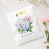 Pink und Dusty Blue Hydrangeas Wedding Geschenktütchen (Versiegelt)