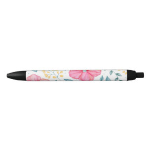 Pink und Gelb Aquarelltöne Kugelschreiber