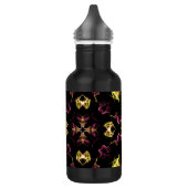 Pink und gelb Mandala Edelstahlflasche (Links)