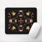 Pink und gelb Mandala Mousepad (Mit Mouse)