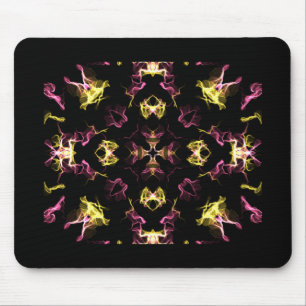 Pink und gelb Mandala Mousepad