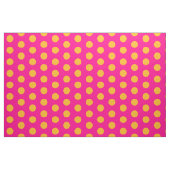 Pink und gelb Polka Dock Combed Baumwollstoff Stoff (Yard (91,4 cm))