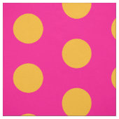 Pink und gelb Polka Dock Combed Baumwollstoff Stoff (Muster)
