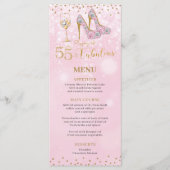 Pink und Gold 55 und köstliche Cocktails Bar...... Menükarte (Vorderseite)