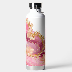 PINK- UND GOLD-AGATE-FLÜSSIGKEIT-PATTER TRINKFLASCHE