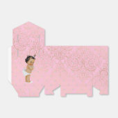 Pink und Gold Baby Dusche Gefallen Zelt Geschenkschachtel (Ungefaltet)