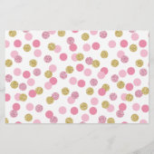 Pink und Gold Babyduschberatung für Mama Cards (Rückseite)