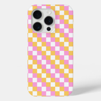 Pink und Gold Checkerboard Case-Mate iPhone Hülle