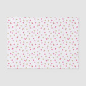 Pink und Gold Confetti Dots Seidenpapier (Vorderseite)