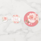 Pink und Gold Girl Baby Dusche Konfetti (Rückseiten)